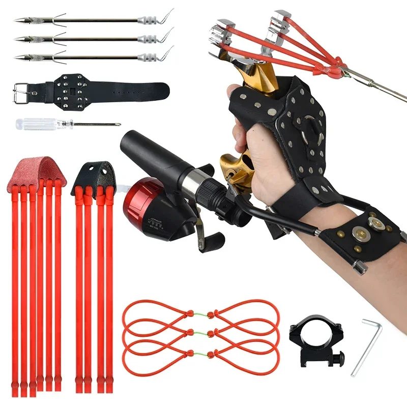 Outdoor Hunting Launcher - Powerful Fishing Slingsshot with Wrist Rest