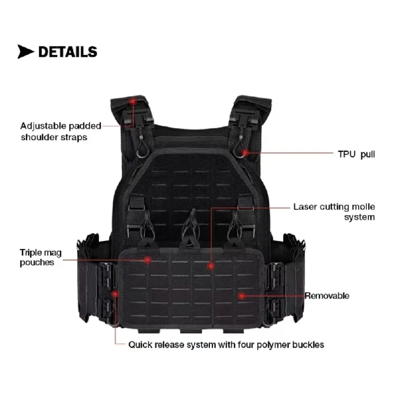 YAKEDA Tactical Vest Outdoor H - Outdoor Hunting Equipment recension och pris