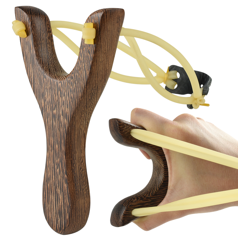 Traditional Wooden Tirachinas  - Outdoor Hunting Launcher recension och pris