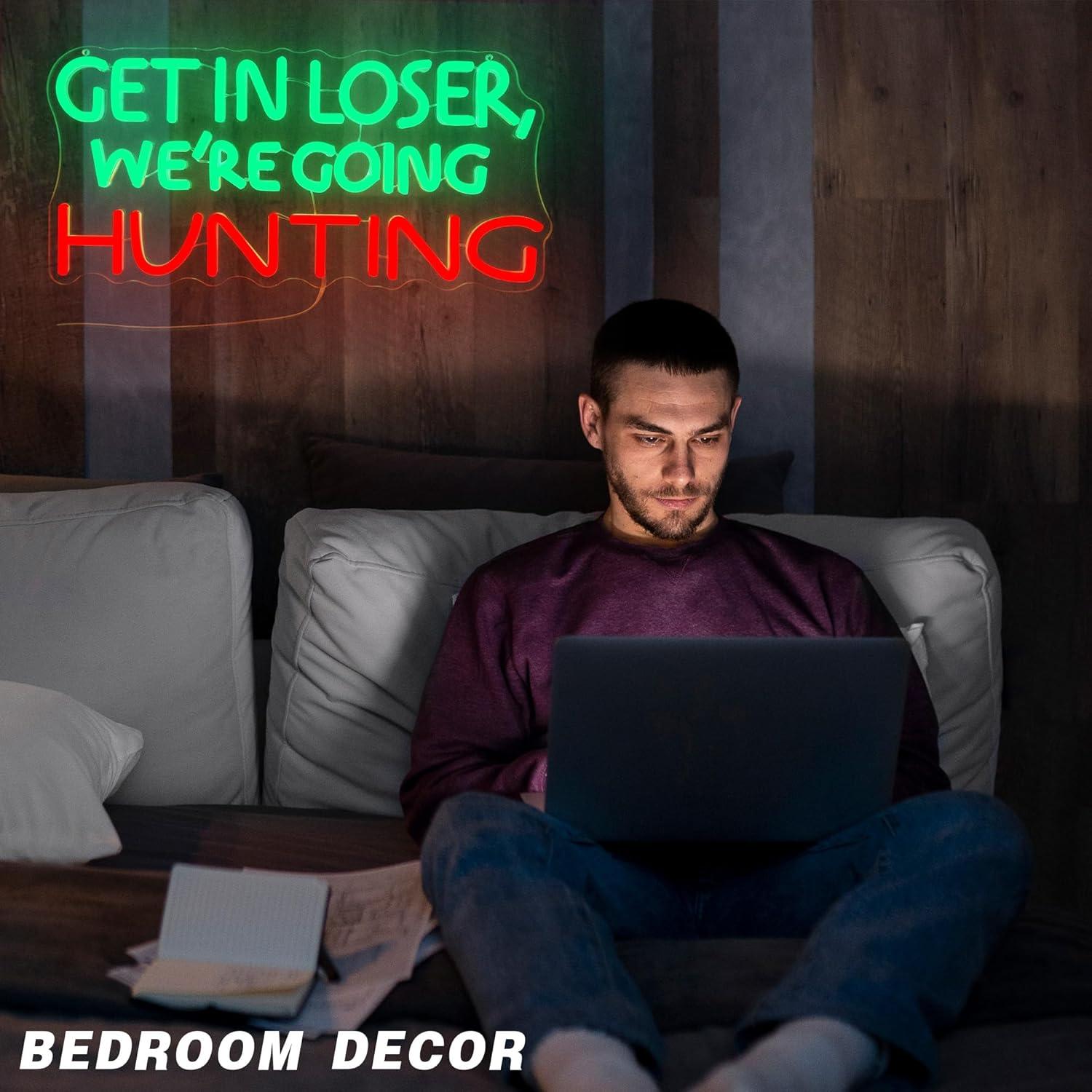 Funny Hunting Neon Sign LED Li - Outdoor Hunting Gifts recension och pris