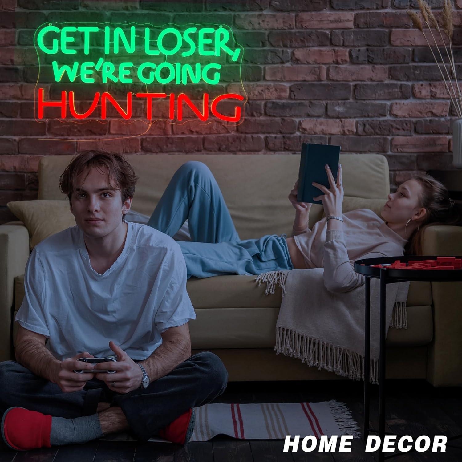 Funny Hunting Neon Sign LED Li - Outdoor Hunting Gifts recension och pris