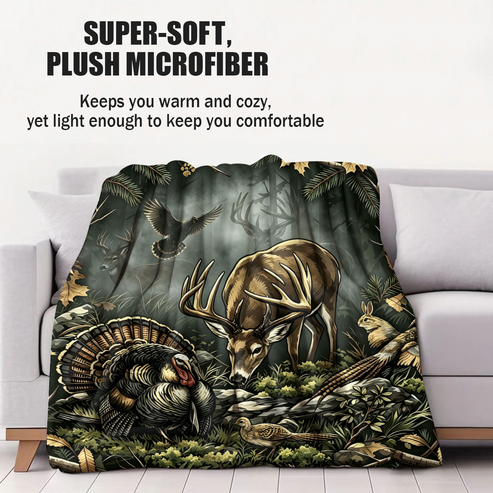 Vintage Woodland Animal Throw  - Wildman Hunting & Outdoor Vanderbijlpark recension och pris