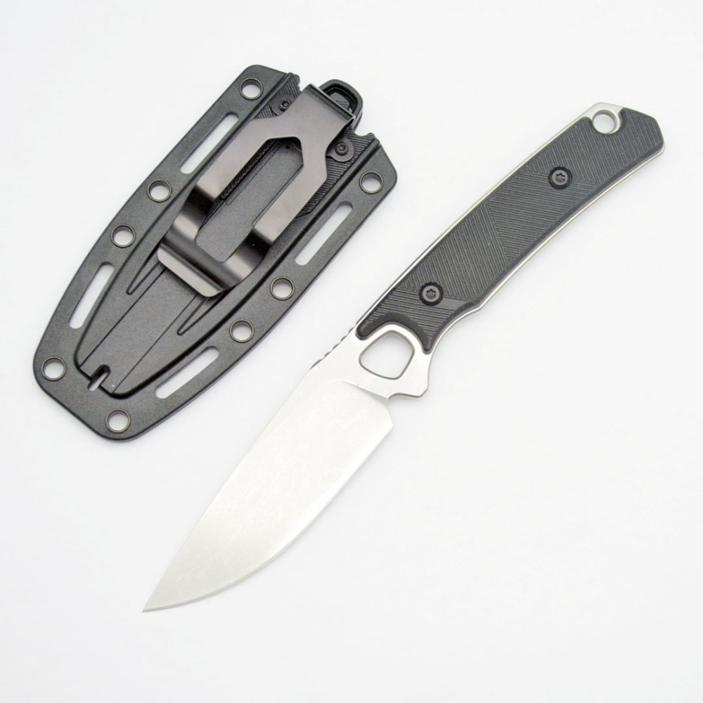 2048 EDC Straight Knife Black  - Knife Hunting Fixed Blade recension och pris