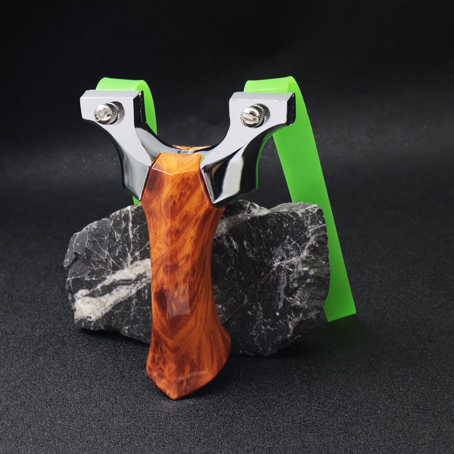 Aluminum Alloy Slingshot Wood  - Outdoor Hunting Launcher recension och pris