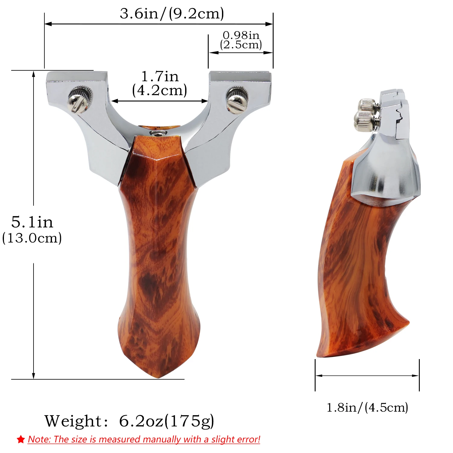 Aluminum Alloy Slingshot Wood  - Outdoor Hunting Launcher recension och pris