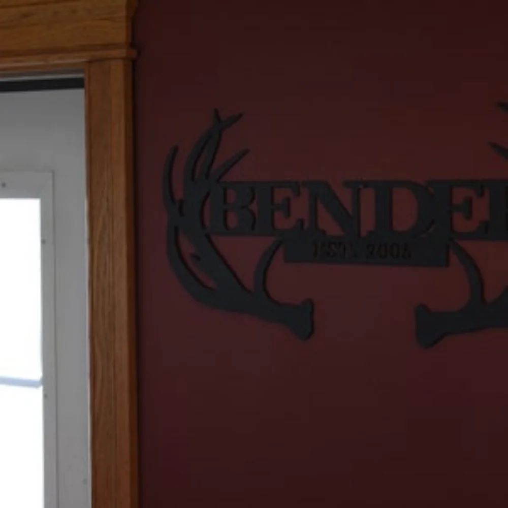 Custom Deer Antler Monogram Si - Outdoor Hunting Gifts recension och pris