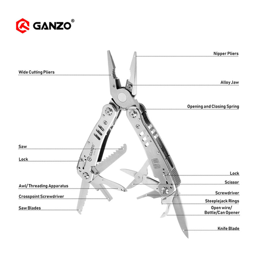 Ganzo G302 G302-H G302-B Multi - Knife Hunting Fixed Blade recension och pris